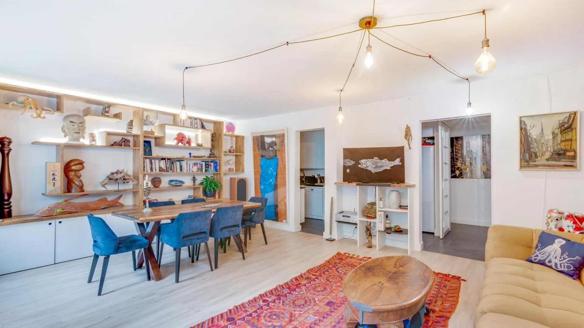 Appartement Style Galerie D'Art Avec Parking Parijs Frankrijk